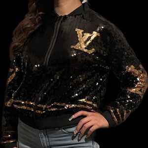 Sequin Bomber Jacket